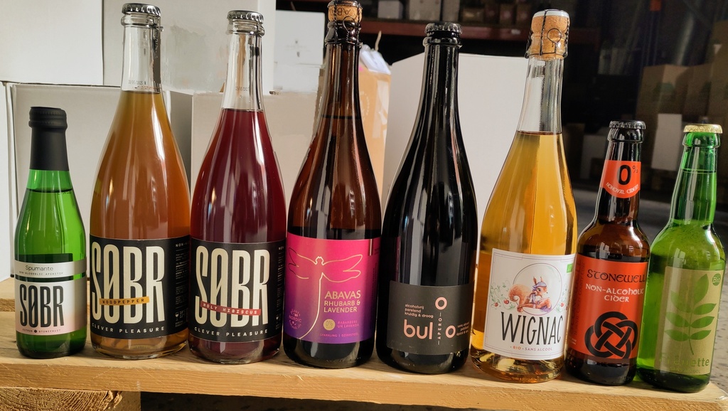 Alcoholvrije degustatiebox (8 verschillende NA-dranken)